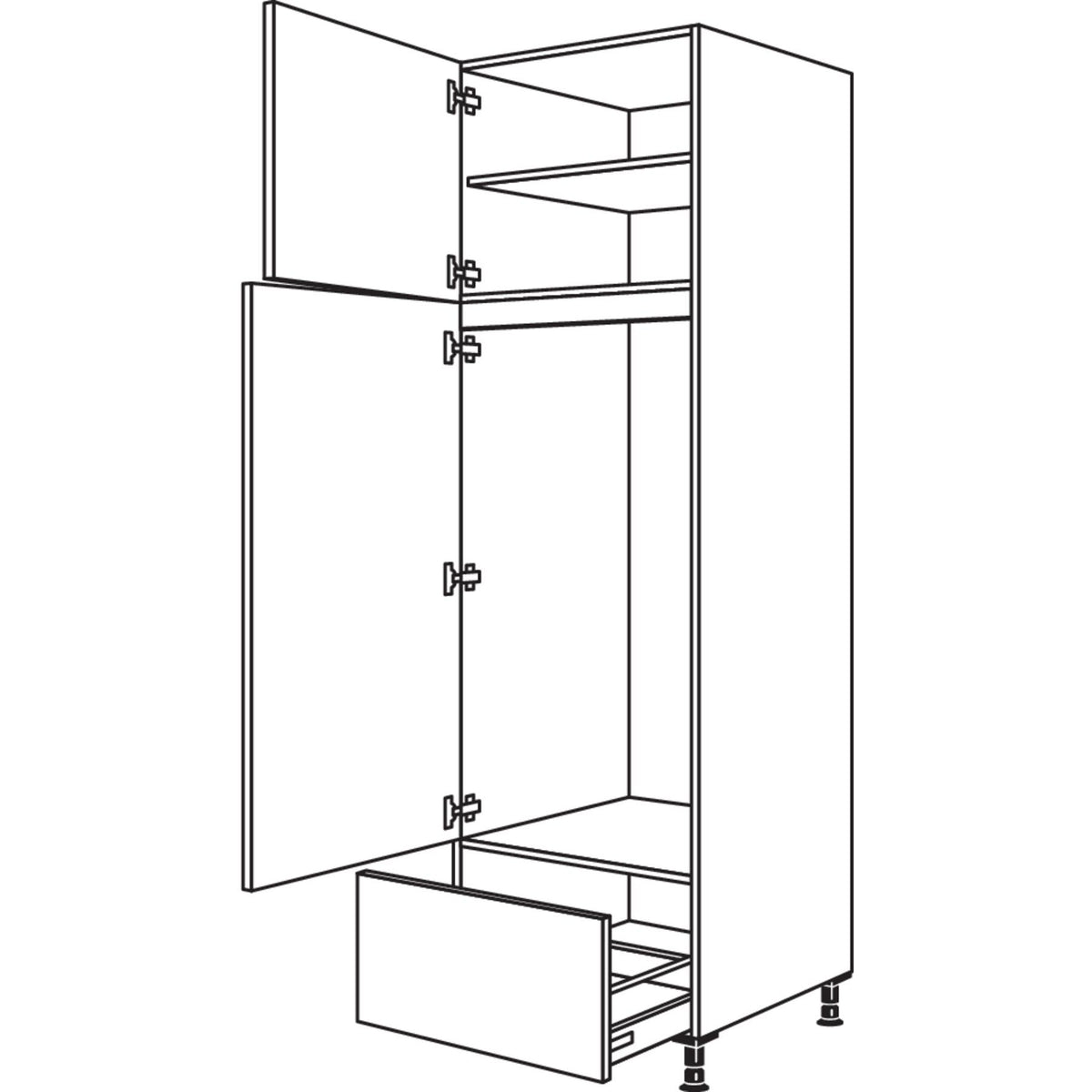 Nobilia XL-Geraete-Umbau Kuehlautomat G123A-3X 53854
