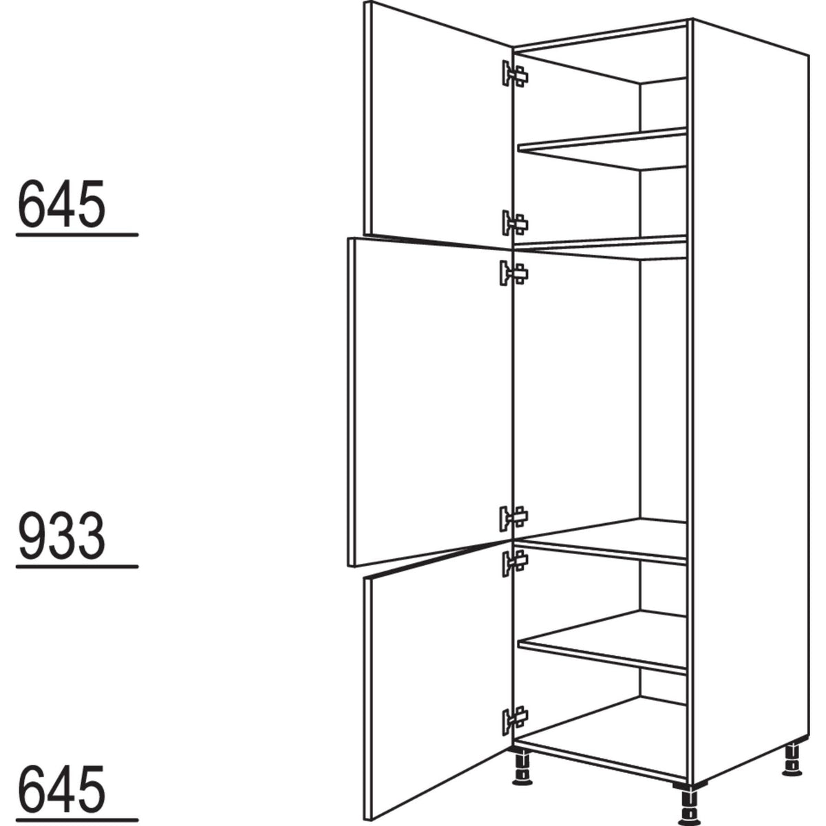 Nobilia XL-Geraete-Umbau Kuehlautomat G88-3X 53820