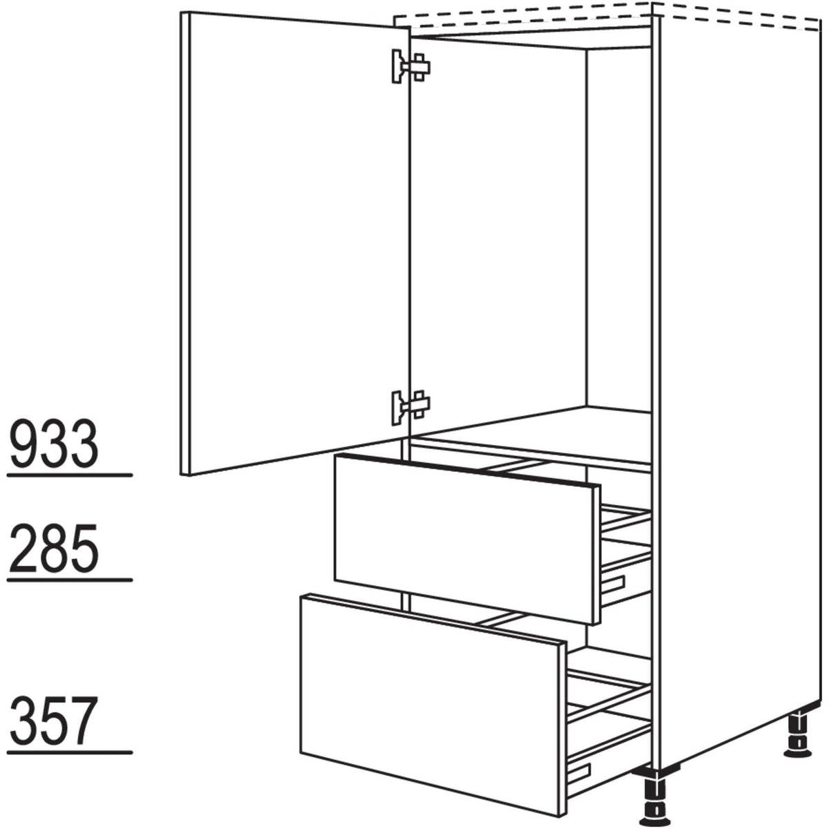 Nobilia XL-Geraete-Umbau Kuehlautomat G88A-X 40777