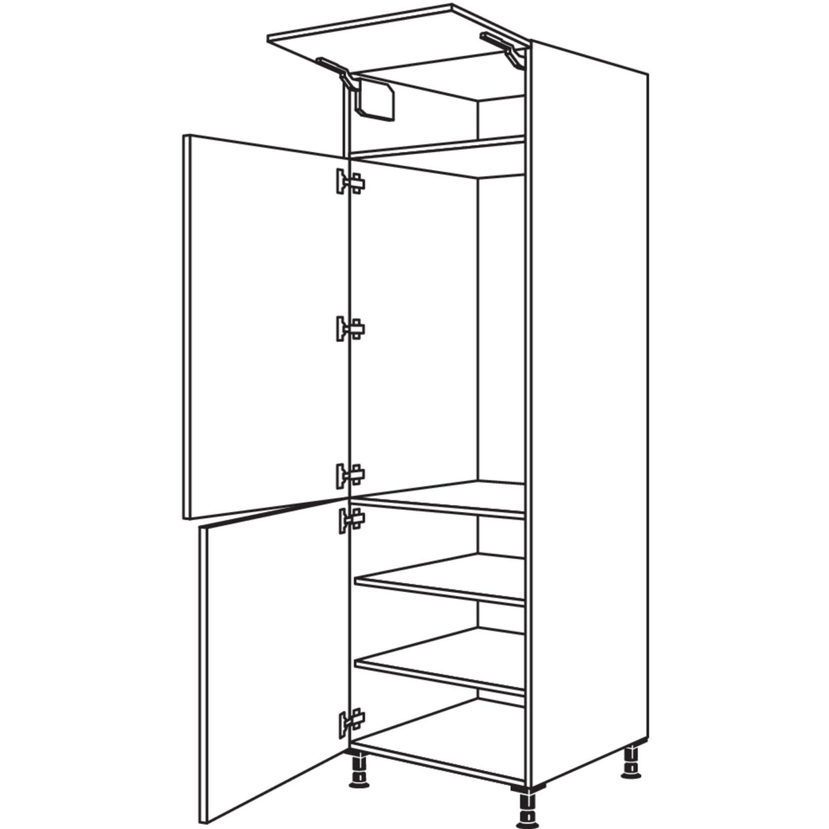 Nobilia XL-Geraete-Umbau Kuehlautomat GD103-2X 42841