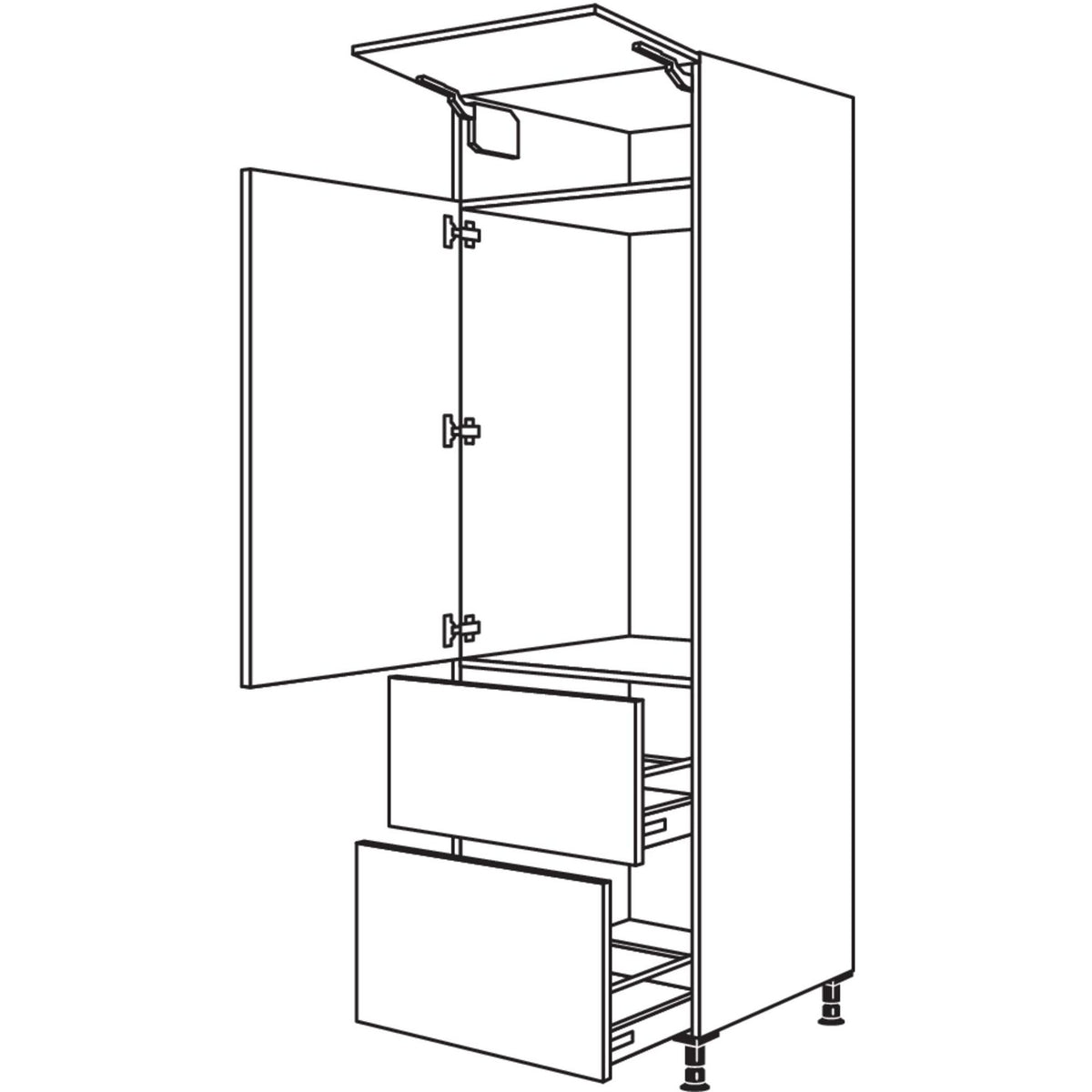 Nobilia XL-Geraete-Umbau Kuehlautomat GD1032A-2X 42845