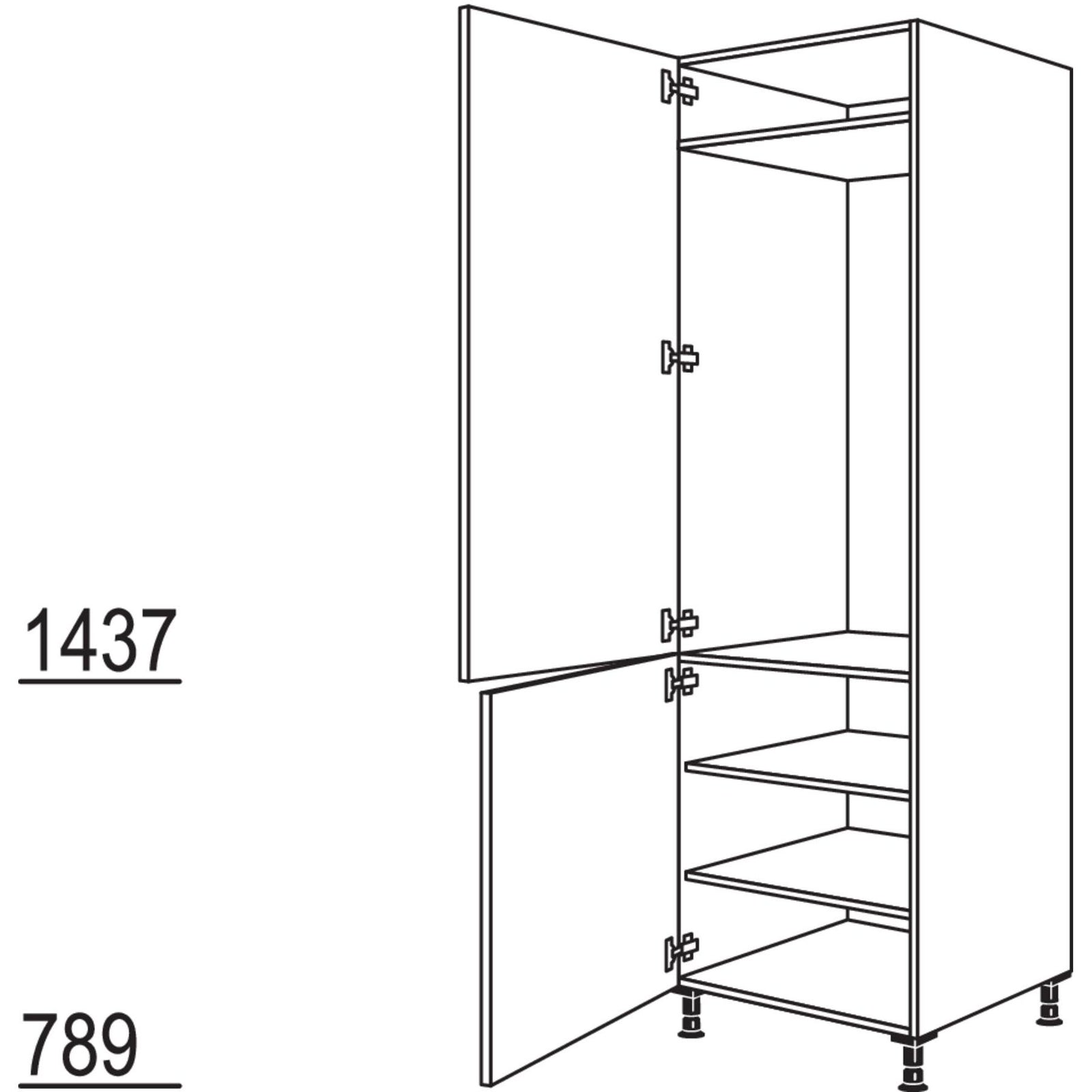Nobilia XL-Geraete-Umbau Kuehlautomat GD123-3X 53851