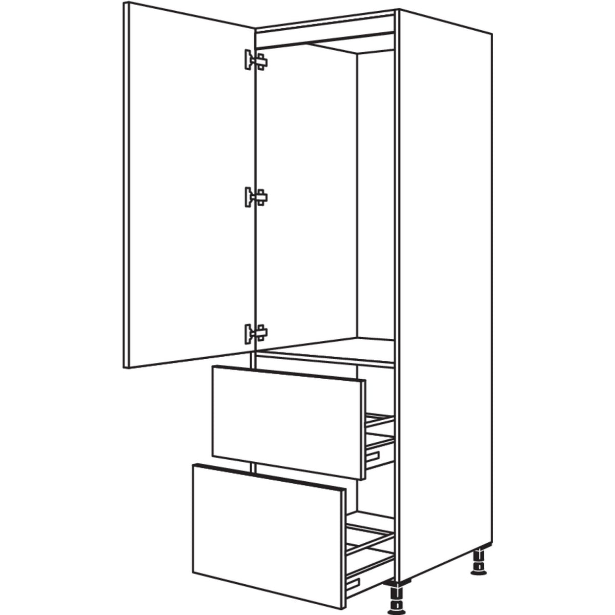 Nobilia XL-Geraete-Umbau Kuehlautomat GD1232A-1X 30853