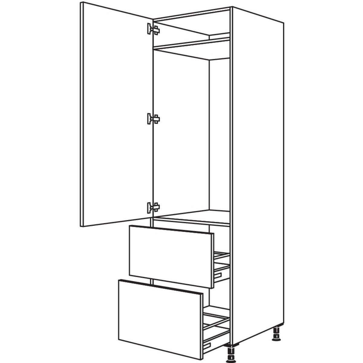 Nobilia XL-Geraete-Umbau Kuehlautomat GD1232A-3X 53853