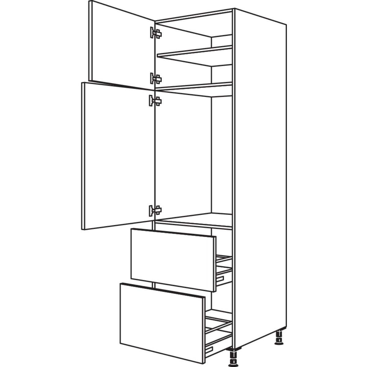 Nobilia XL-Geraete-Umbau Kuehlautomat GD882A-3X 53827