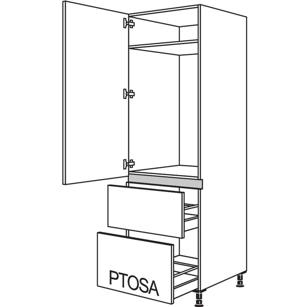 nobilia XL-Geraete-Umbau Kuehlautomat LG1032A-1X 33352