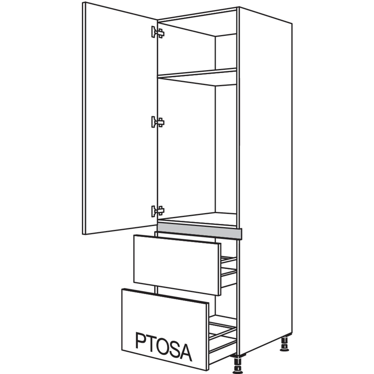 nobilia XL-Geraete-Umbau Kuehlautomat LG1032A-3X 51361