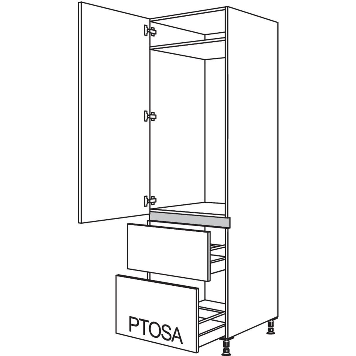 nobilia XL-Geraete-Umbau Kuehlautomat LG1232A-3X 51362