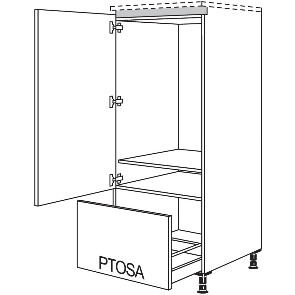 nobilia XL-Geraete-Umbau Kuehlautomat LG88A-X 53421