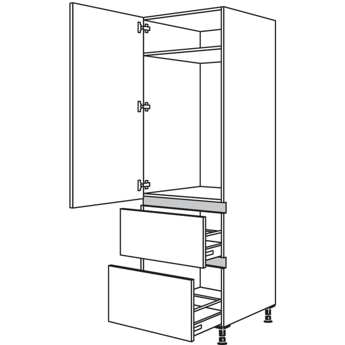 Nobilia XL-Geraete-Umbau Kuehlautomat NG1032A-1X 33353