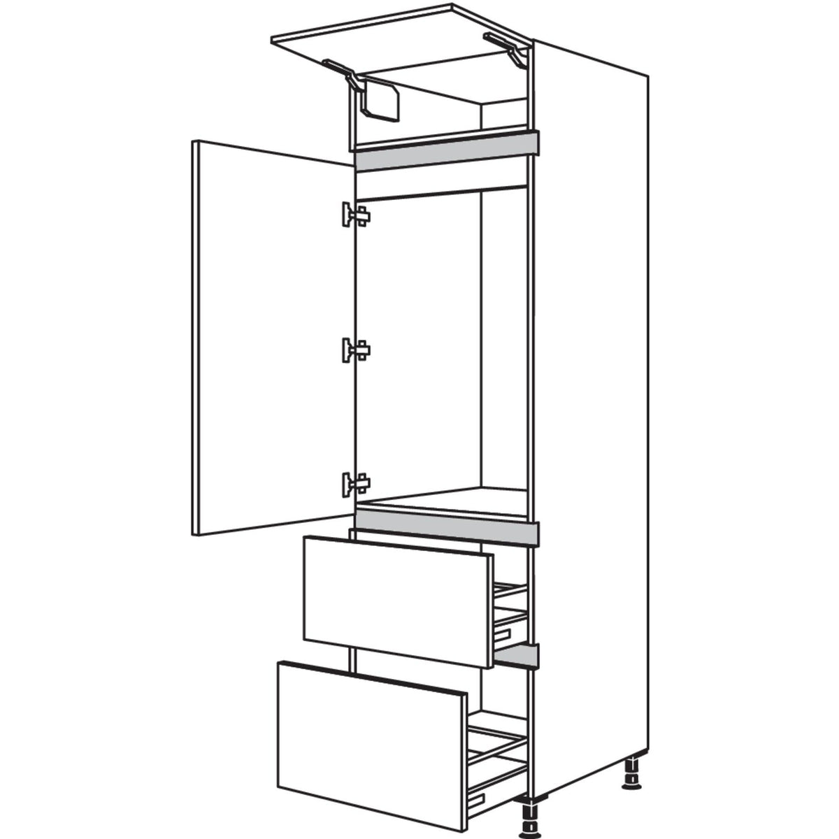 Nobilia XL-Geraete-Umbau Kuehlautomat NG1032A-3X 51353
