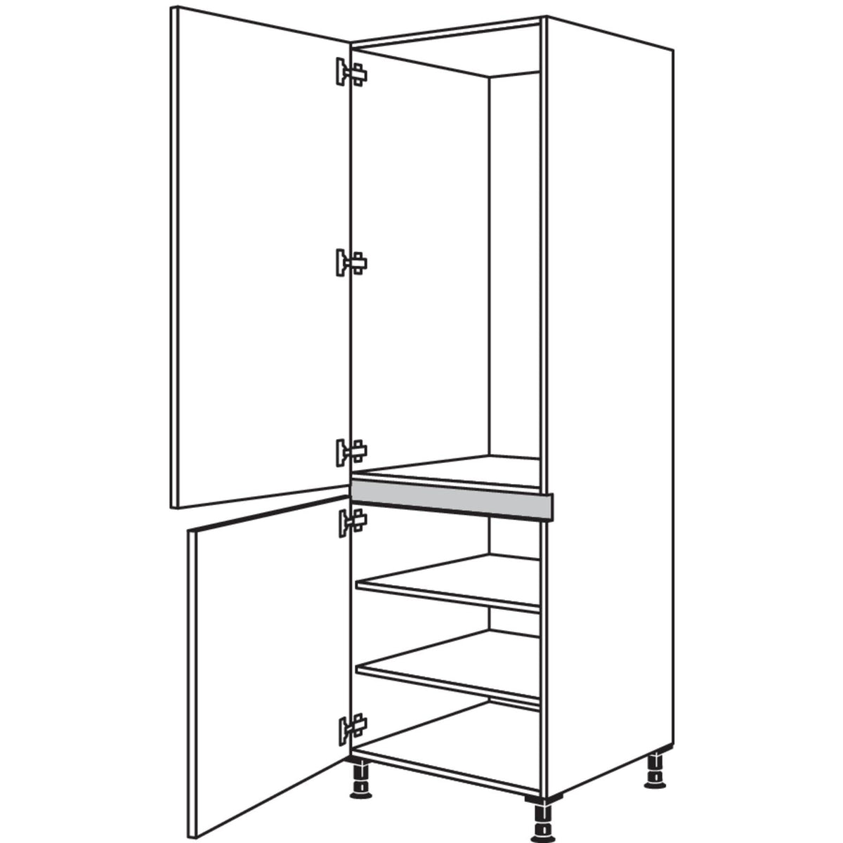 Nobilia XL-Geraete-Umbau Kuehlautomat NG123-1X 33363