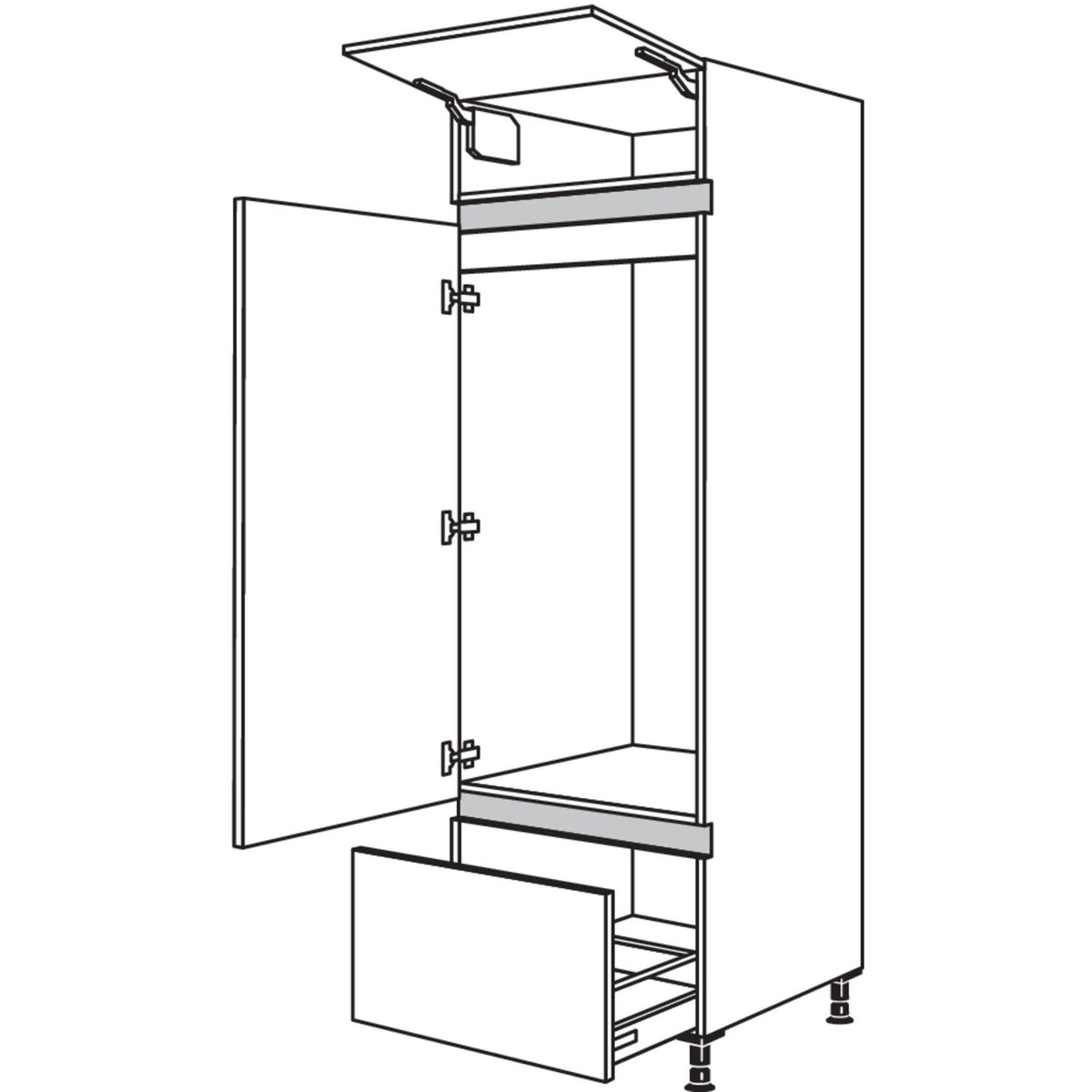 Nobilia XL-Geraete-Umbau Kuehlautomat NG123A-1X 34373
