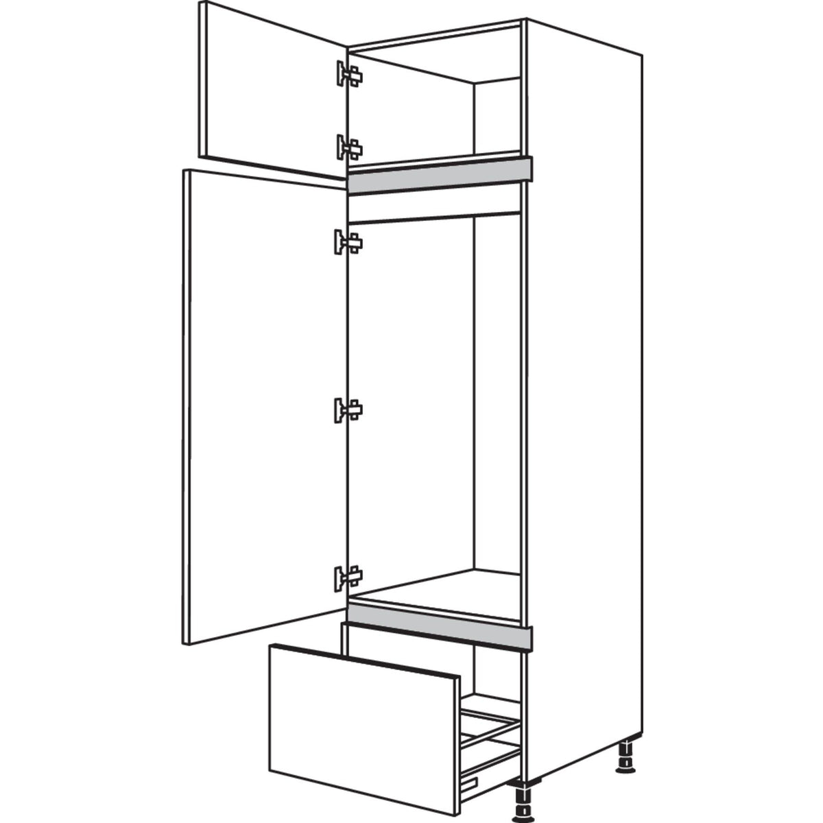 Nobilia XL-Geraete-Umbau Kuehlautomat NG123A-3X 51373