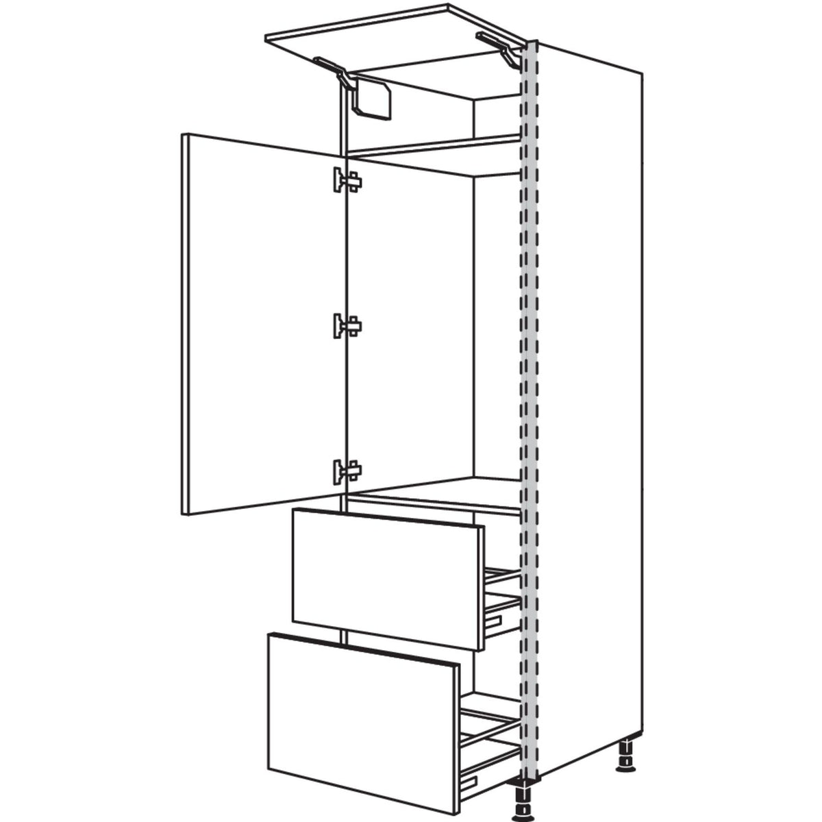 Nobilia XL-Geraete-Umbau Kuehlautomat NGS1032A-2X 45977