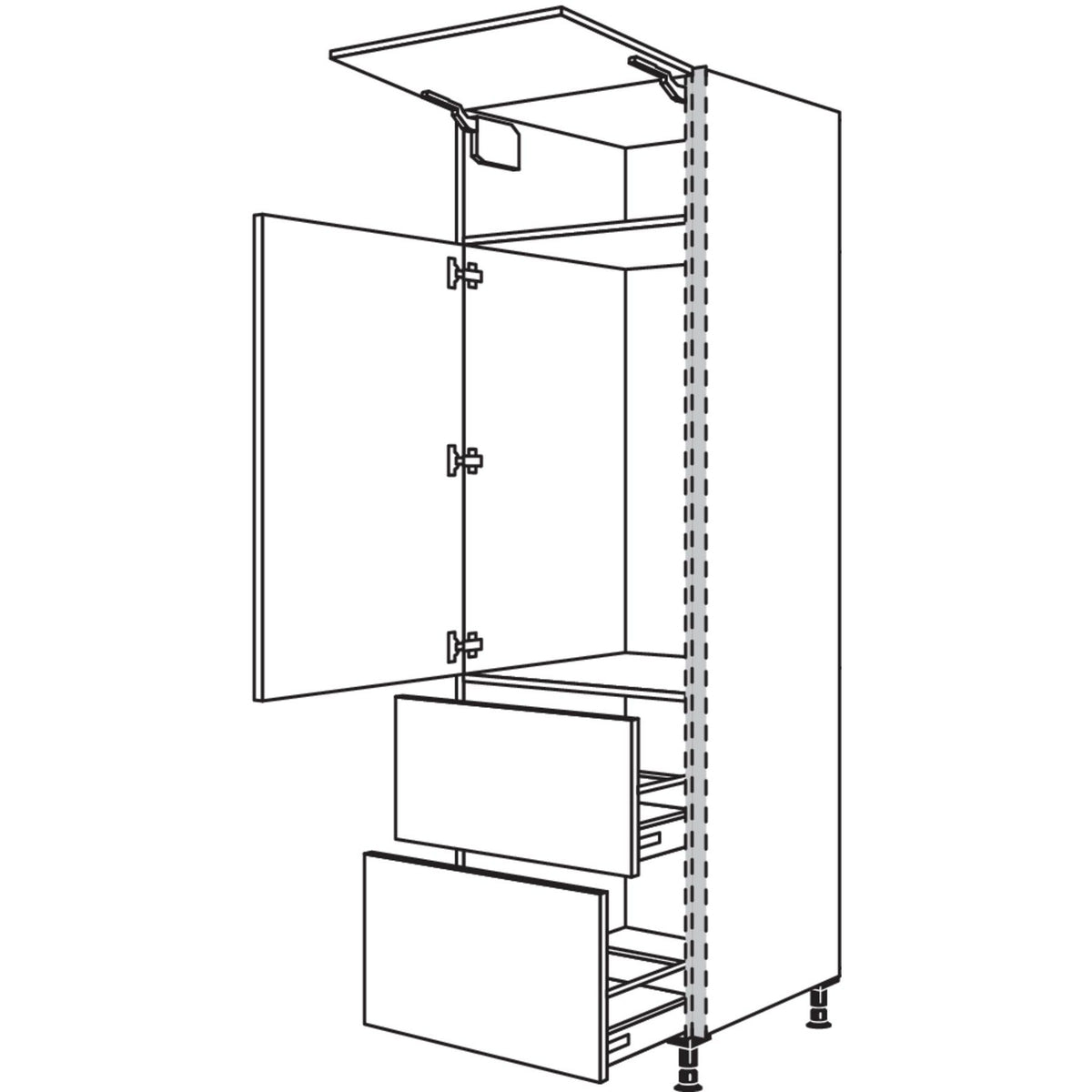 Nobilia XL-Geraete-Umbau Kuehlautomat NGS1032A-3X 56977