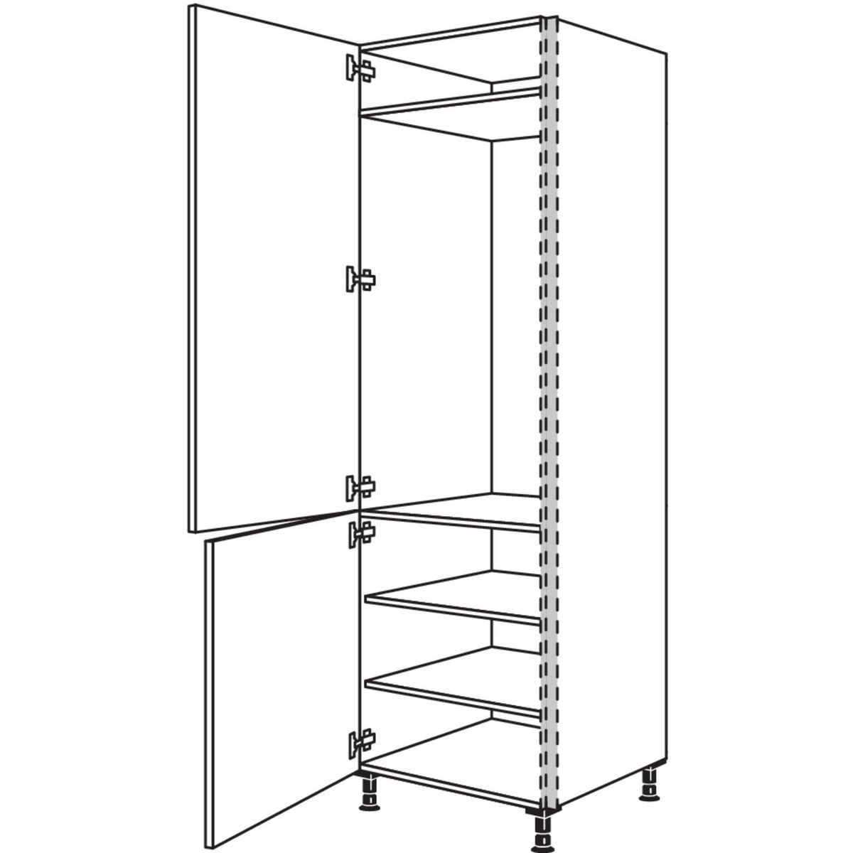 Nobilia XL-Geraete-Umbau Kuehlautomat NGS123-3X 56981