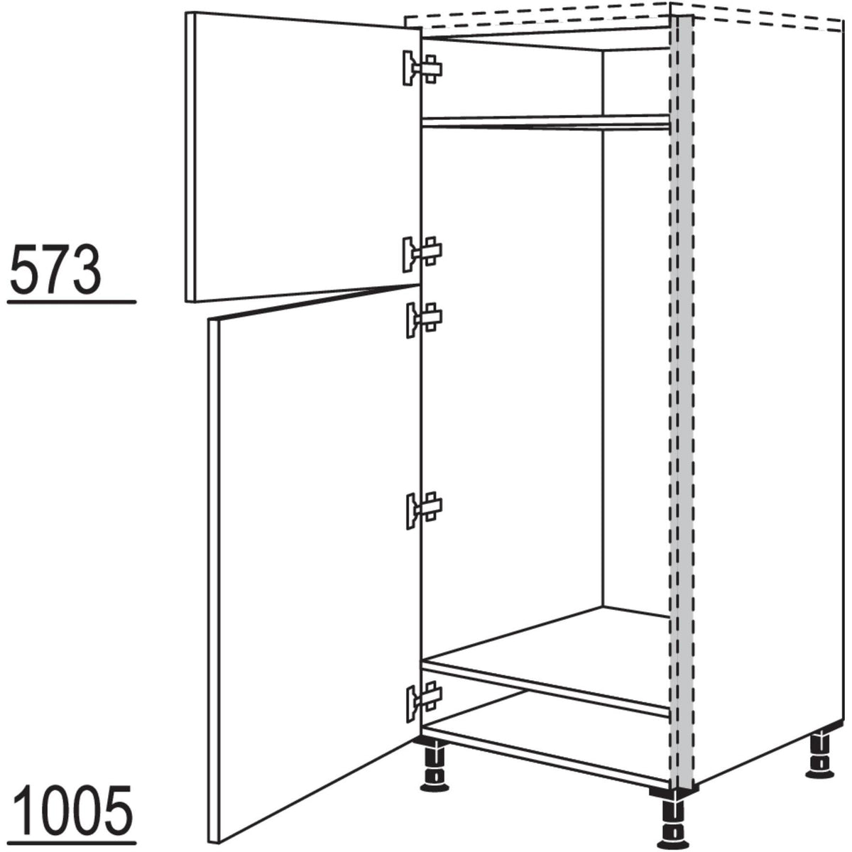 Nobilia XL-Geräte-Umbau Kühlautomat NGS123-X 62780