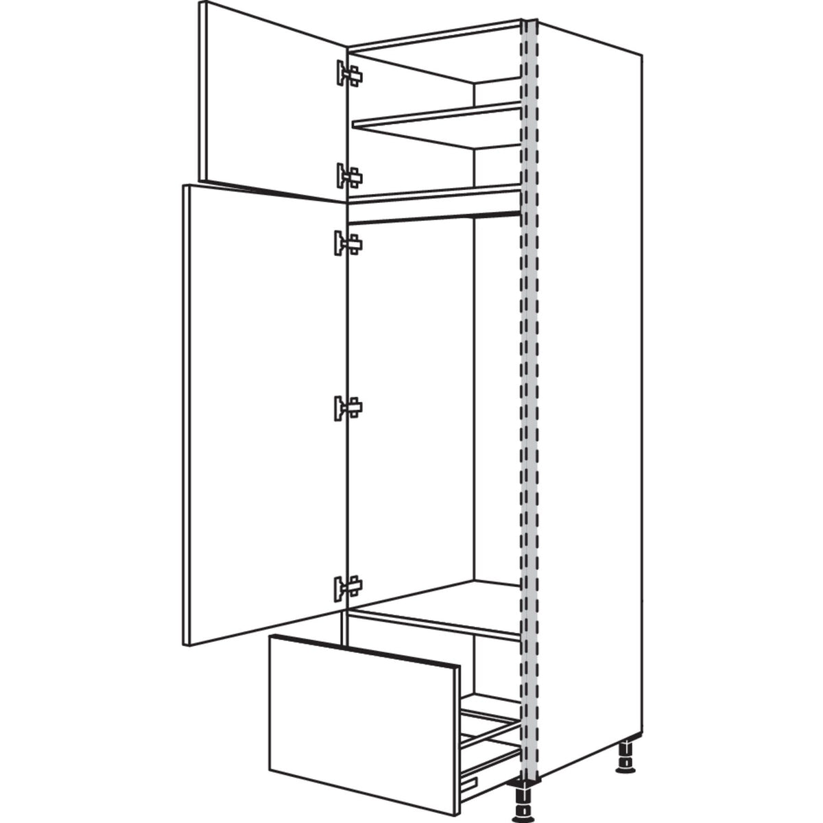 Nobilia XL-Geraete-Umbau Kuehlautomat NGS123A-3X 56983