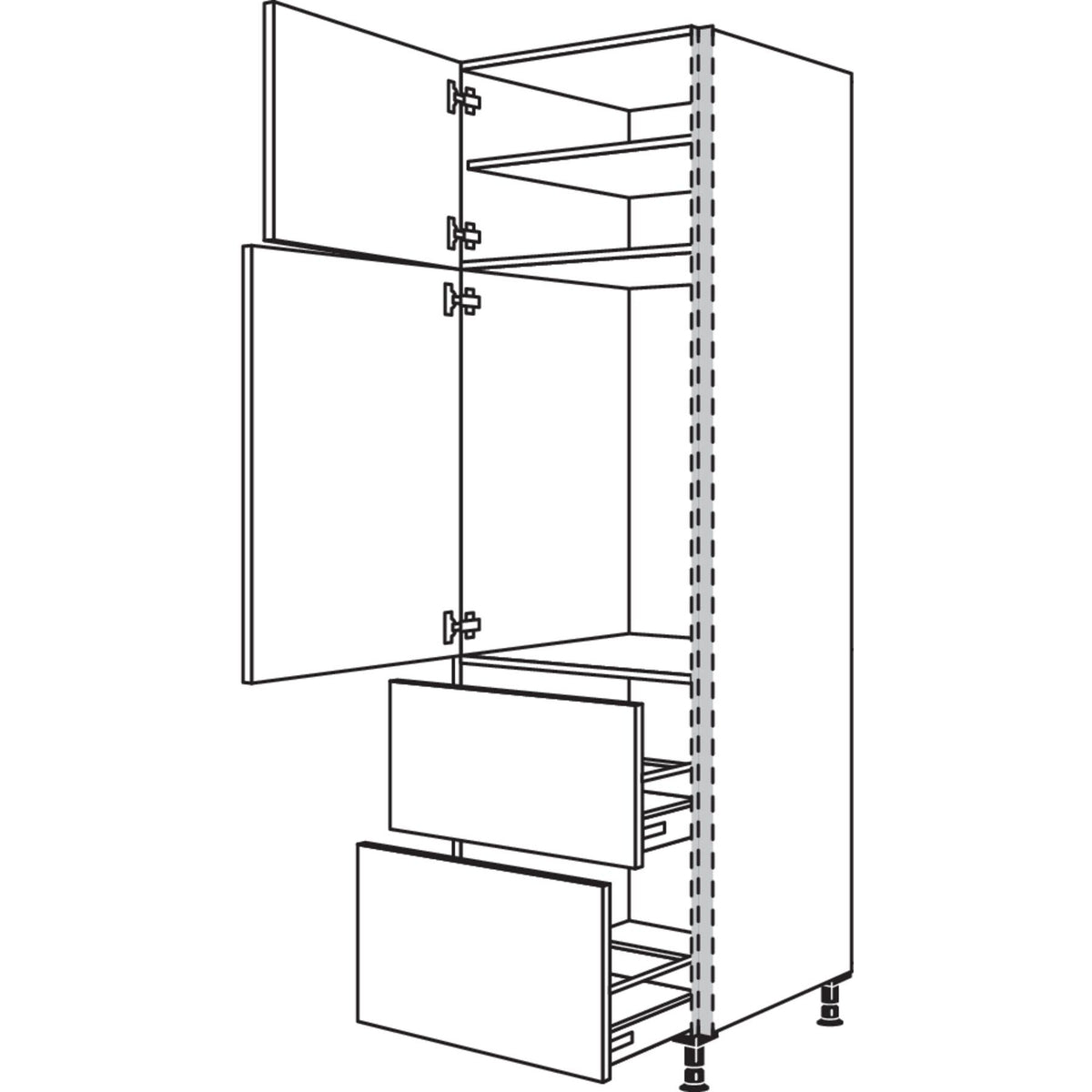 Nobilia XL-Geraete-Umbau Kuehlautomat NGS882A-3X 56971