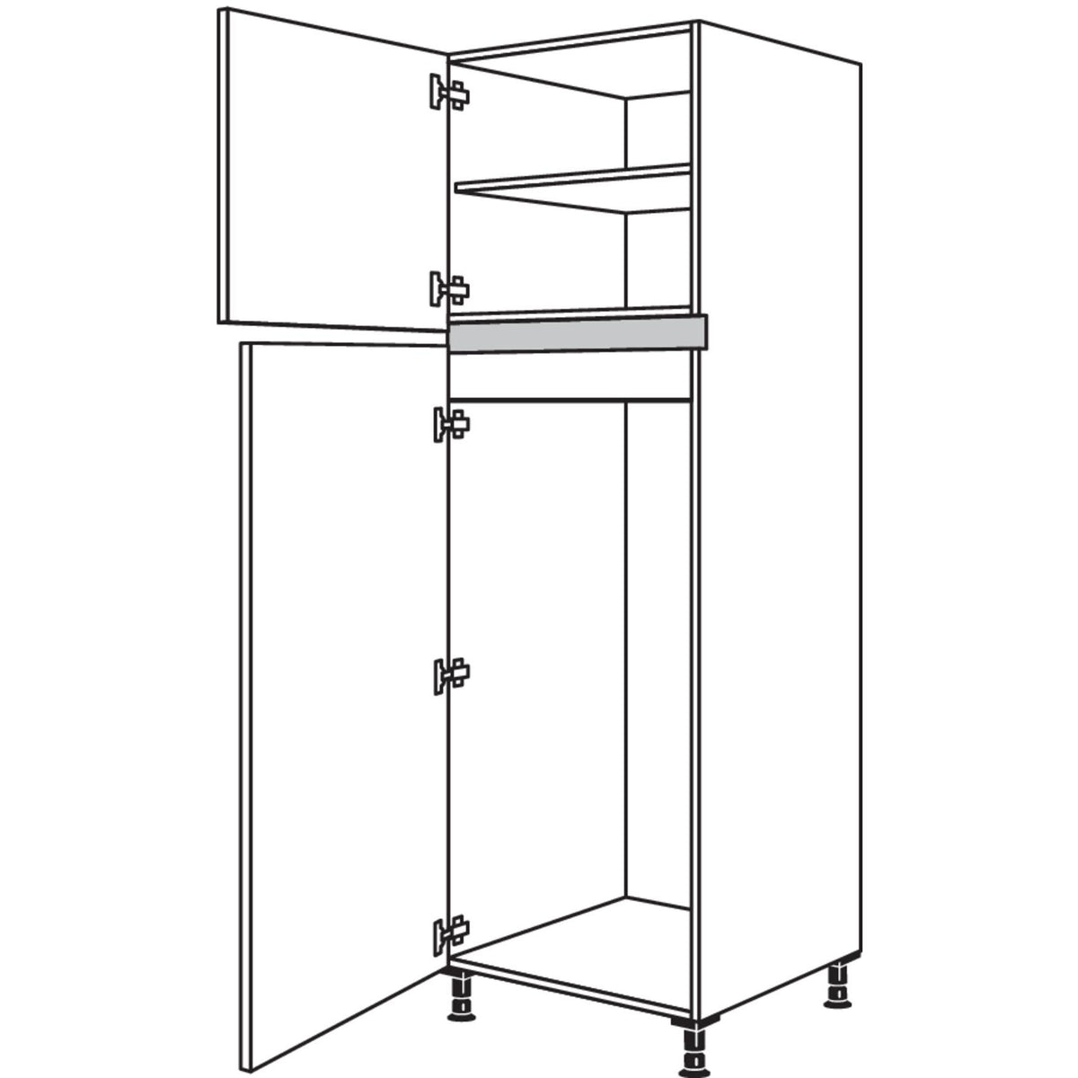 Nobilia XL-Geraete-Umbau Kuehlautomat NGT123-1X 33365