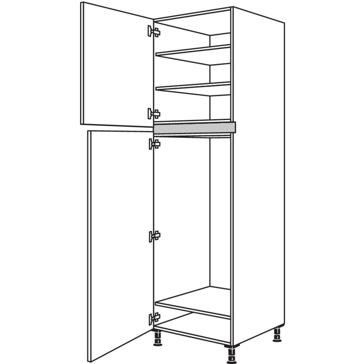 Nobilia XL-Geraete-Umbau Kuehlautomat NGT123-3X 51365