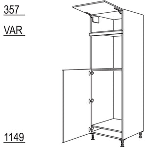 Nobilia XL-Geräte-Umbau Kühlautomat und Backofen G103O-2X 42847