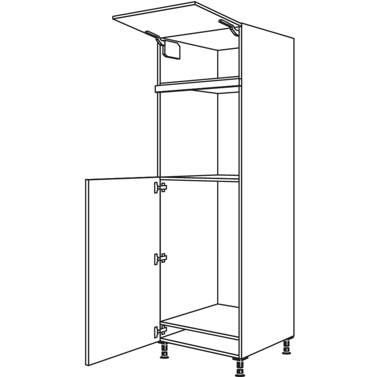 Nobilia XL-Geraete-Umbau Kuehlautomat und Backofen G103O-2X 42847
