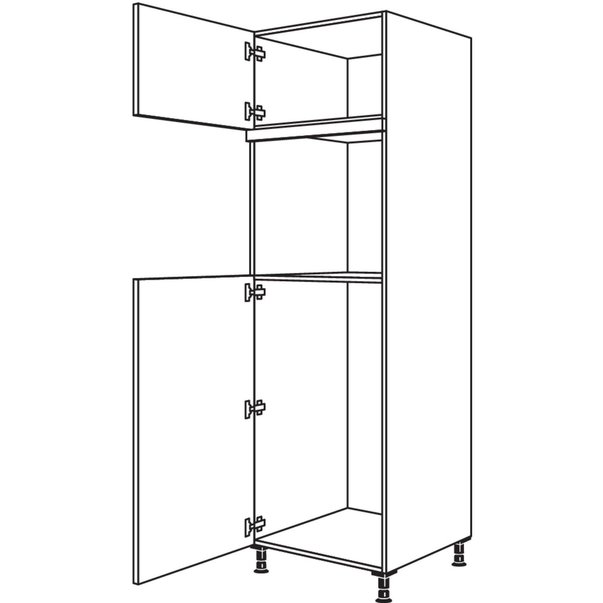Nobilia XL-Geraete-Umbau Kuehlautomat und Backofen G103O-3X 53847