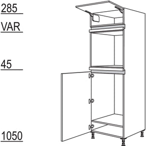 Nobilia XL-Geraete-Umbau Kuehlautomat und Backofen NG88O-1X 33334