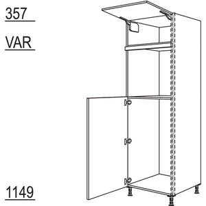 Nobilia XL-Geräte-Umbau Kühlautomat und Backofen NGS103O-2X 45979