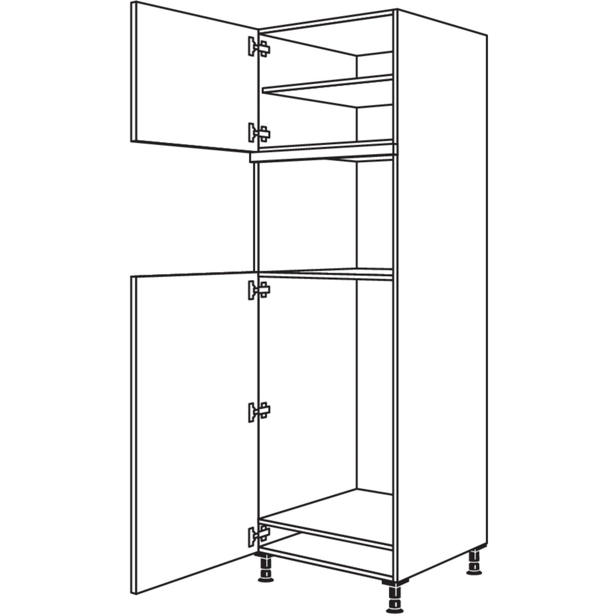 Nobilia XL-Geraete-Umbau Kuehlautomat und Dampfgarer - Kompaktgeraet G103DK-2X 42846