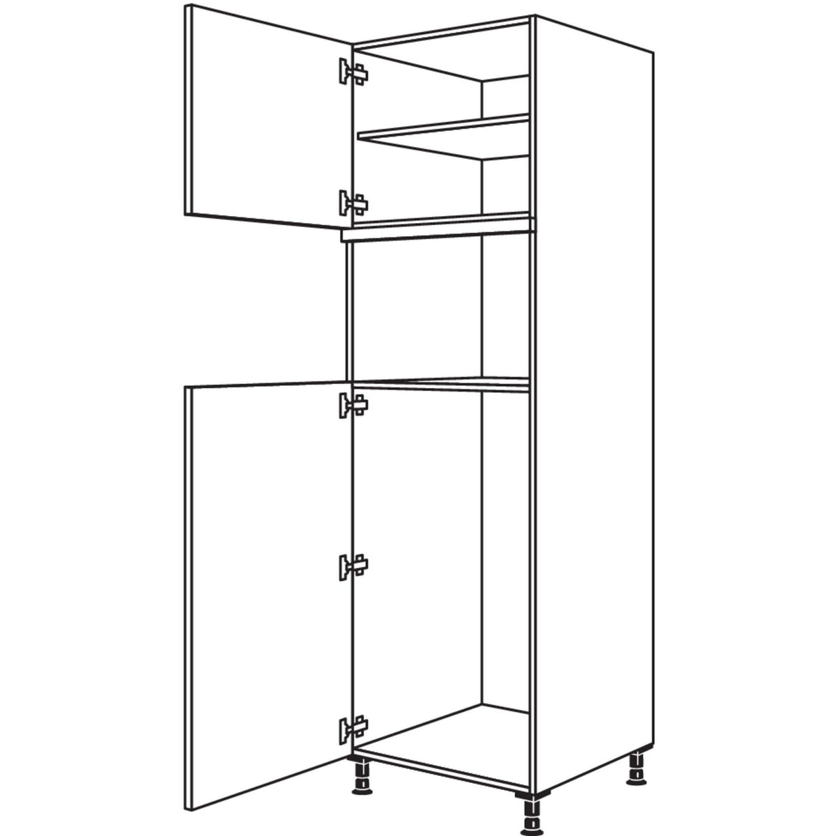 Nobilia XL-Geraete-Umbau Kuehlautomat und Dampfgarer - Kompaktgeraet G103DK-3X 53846