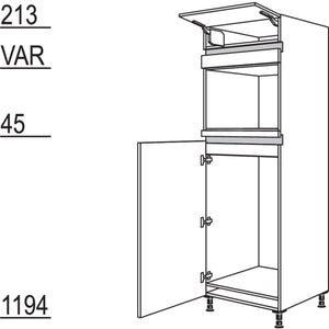 Nobilia XL-Geraete-Umbau Kuehlautomat und Dampfgarer - Kompaktgeraet NG103DK-1X 33355