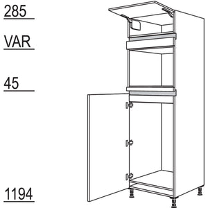 Nobilia XL-Geraete-Umbau Kuehlautomat und Dampfgarer - Kompaktgeraet NG103DK-2X 42355