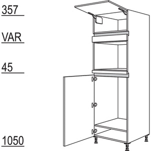 Nobilia XL-Geraete-Umbau Kuehlautomat und Dampfgarer - Kompaktgeraet NG88DK-1X 33333