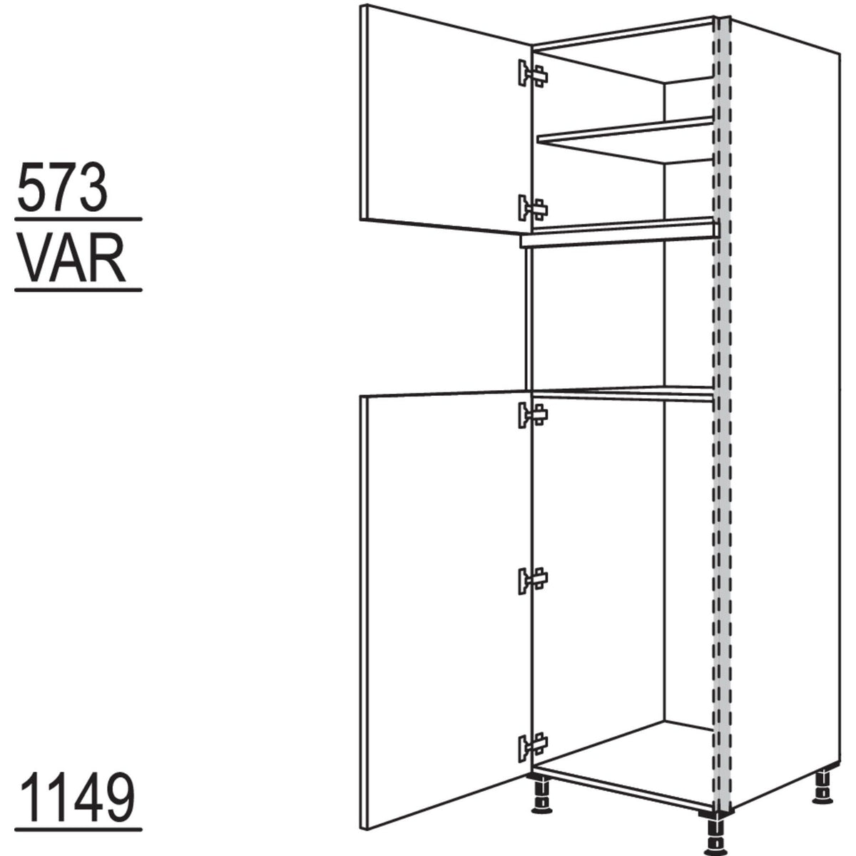 Nobilia XL-Geraete-Umbau Kuehlautomat und Dampfgarer - Kompaktgeraet NGS103DK-3X 56978