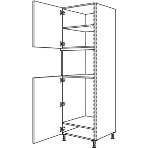 Nobilia XL-Geraete-Umbau Kuehlautomat und Mikrowelle -  Dampfgarer - Kompaktgeraet NGSMDK88-3X 56973