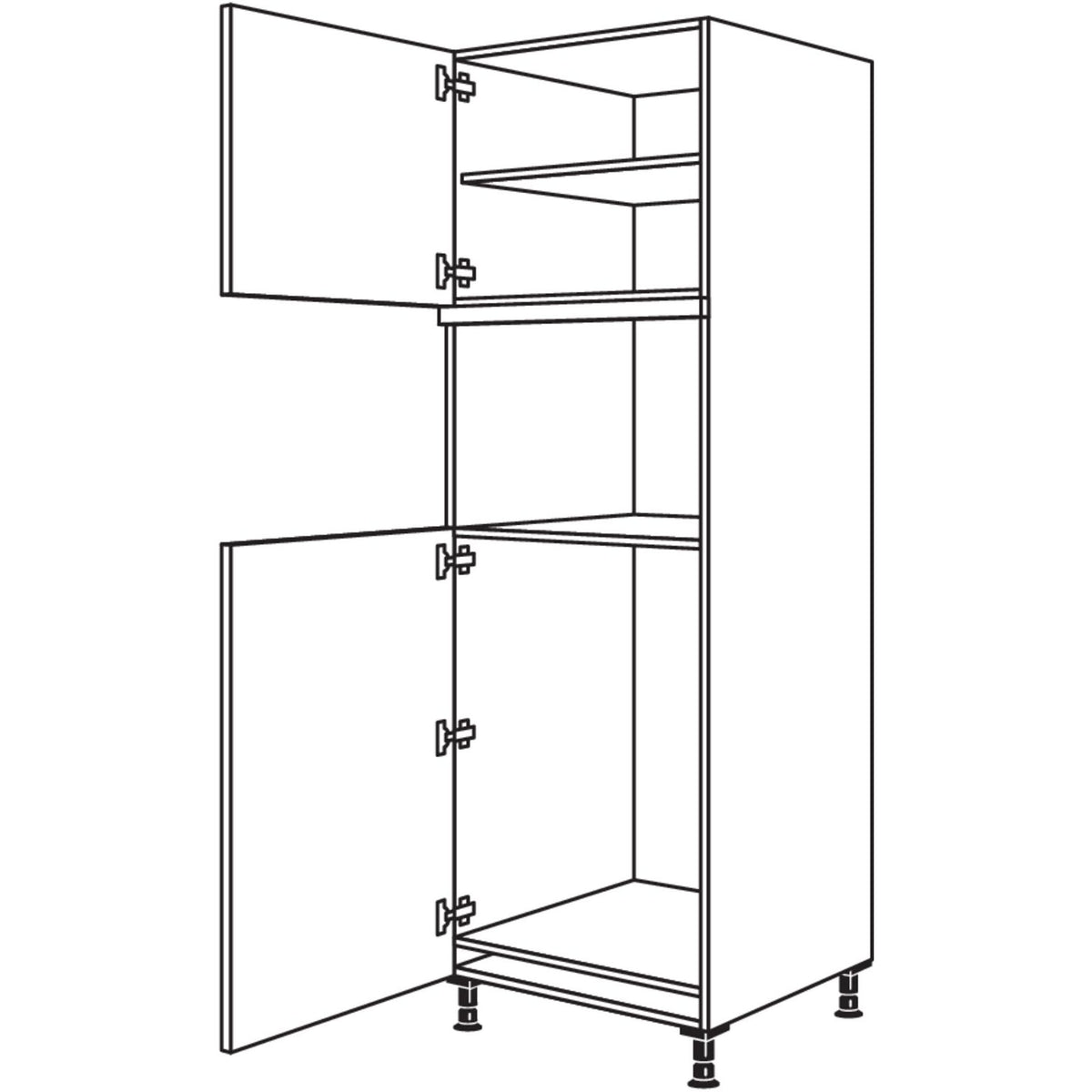 Nobilia XL-Geraete-Umbau Kuehlautomat und Mikrowelle - Dampfgarer - Kompaktgeraet G88MDK-1X 30829