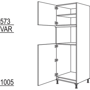 Nobilia XL-Geraete-Umbau Kuehlautomat und Mikrowelle - Dampfgarer - Kompaktgeraet G88MDK-1X 30829