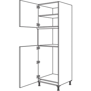 Nobilia XL-Geraete-Umbau Kuehlautomat und Mikrowelle - Dampfgarer - Kompaktgeraet G88MDK-2X 40829