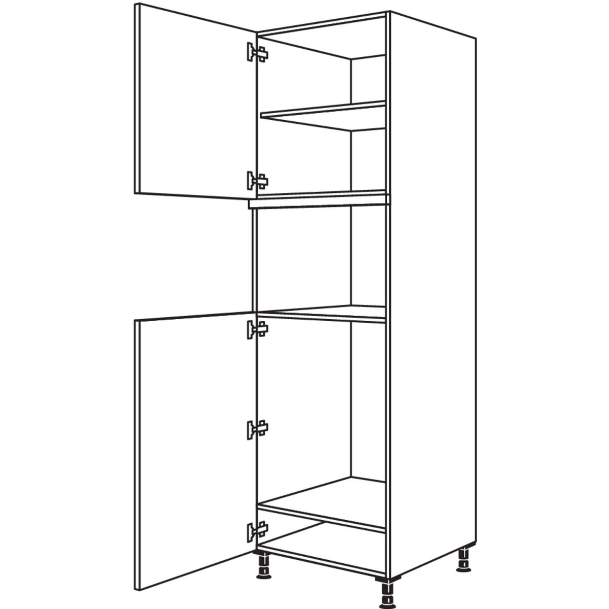 Nobilia XL-Geraete-Umbau Kuehlautomat und Mikrowelle - Dampfgarer - Kompaktgeraet G88MDK-3X 53829