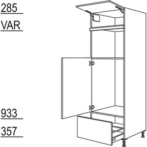 Nobilia XL-Geraete-Umbau Kuehlautomat und Mikrowelle - Dampfgarer - Kompaktgeraet G88MDKA-1X 35830