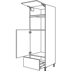 Nobilia XL-Geraete-Umbau Kuehlautomat und Mikrowelle - Dampfgarer - Kompaktgeraet G88MDKA-2X 40830