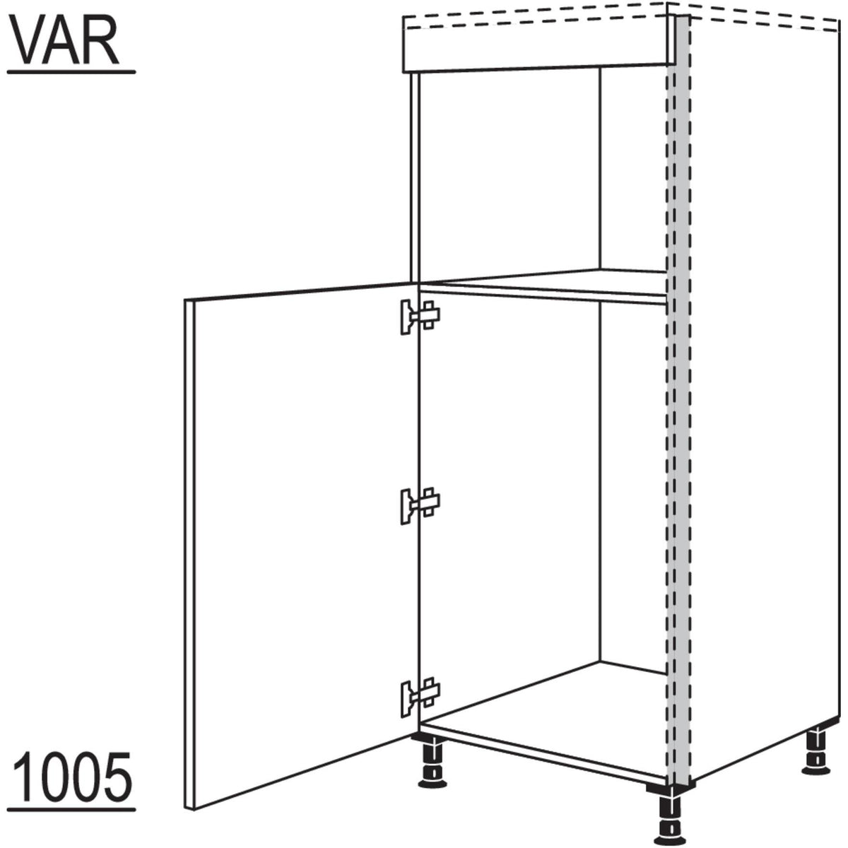 Nobilia XL-Geräte-Umbau Kühlautomat und Mikrowelle- Dampfgarer oder Kompaktgerät NGSDK88-X 62727