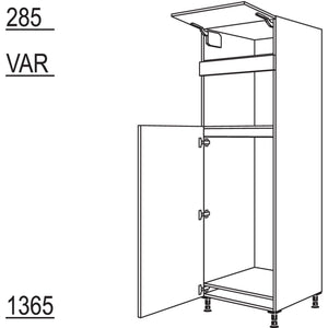 Nobilia XL-Geraete-Umbau Kuehlautomat und Mikrowelle G123M-2X 42861