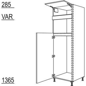 Nobilia XL-Geräte-Umbau Kühlautomat und Mikrowelle NGS123M-2X 45984