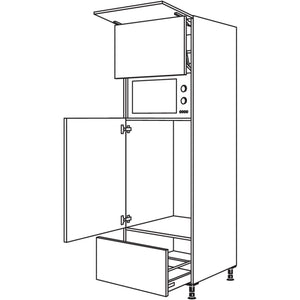 Nobilia XL-Geraete-Umbau Kuehlautomat und Mikrowelle mit Liftttuer G88LA-1X 35836