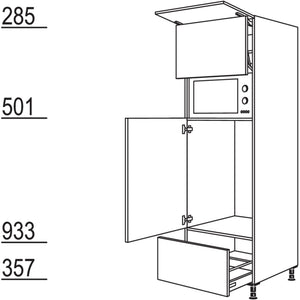 Nobilia XL-Geraete-Umbau Kuehlautomat und Mikrowelle mit Liftttuer G88LA-1X 35836