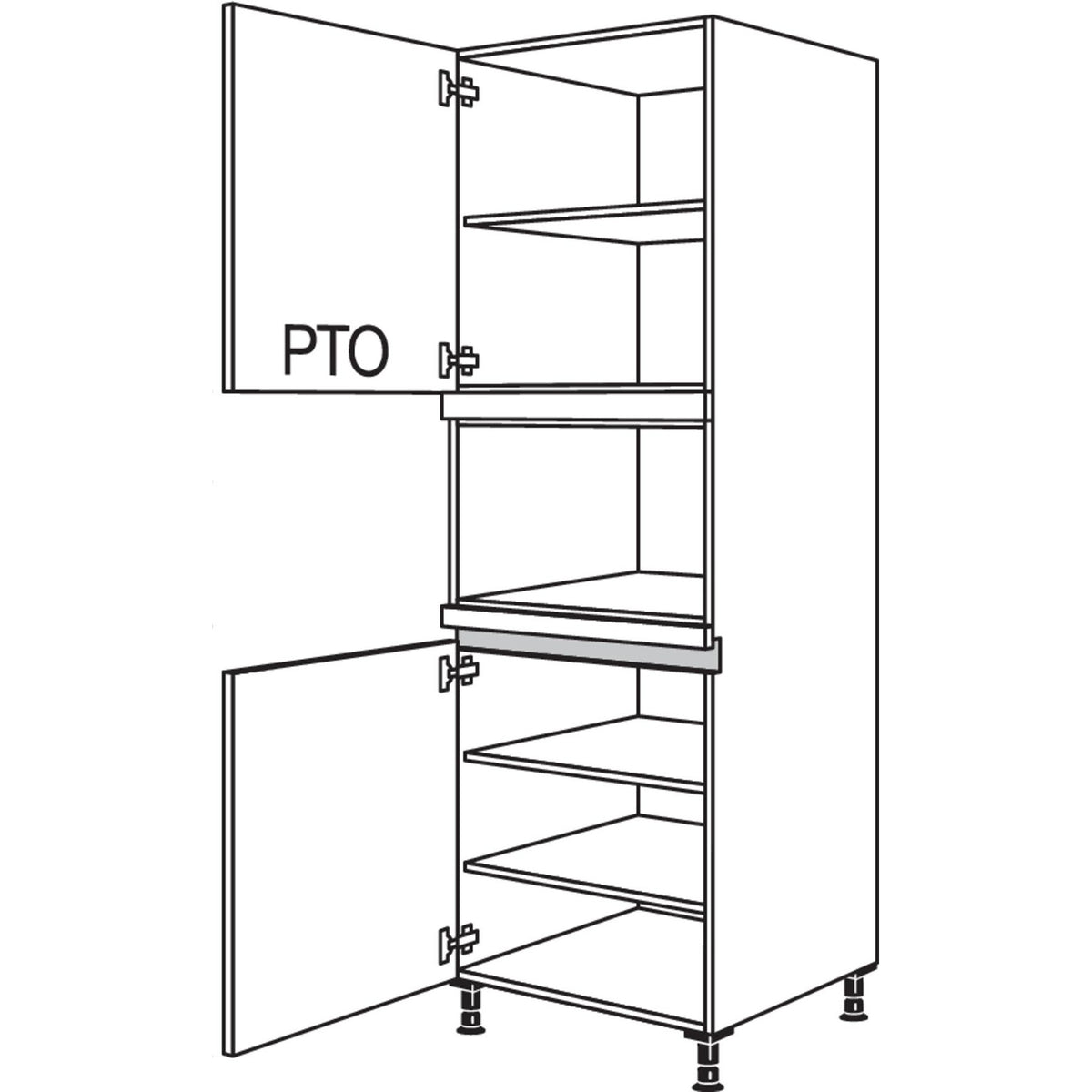 nobilia XL-Geraete-Umbau Mikrowelle LGM-1X 33339
